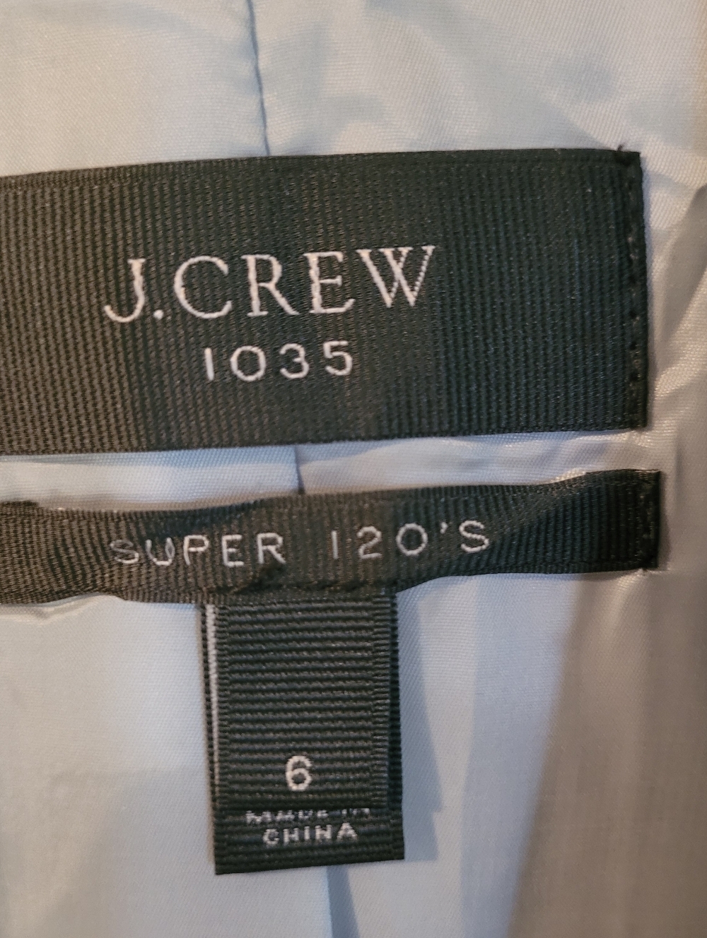 J. Crew 1035 Super 120's light gray wool blazer - 6         Y22 - Picture 5 of 10